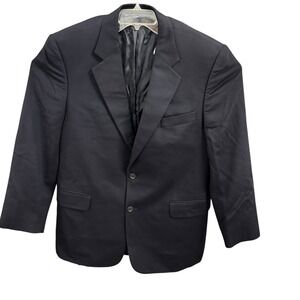 Brooks Brothers Loro Piana Cashmere‎ Blazer Black Jacket Size 43R